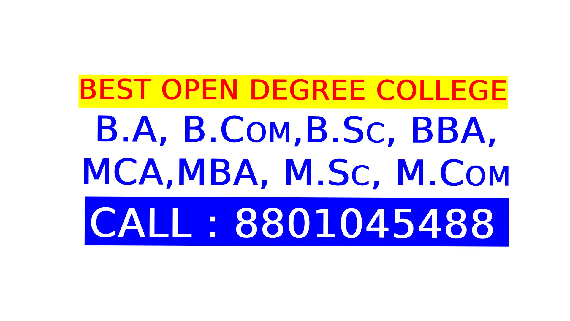 Best Open Degree College in Hyderabad Call 8801045488